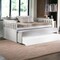 Homeroots 43 x 80 x 32 in. White Wood Day Bed & Pull-Out Bed 347211 - alternate 2